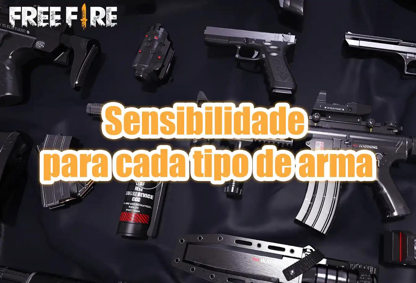 Qual sensibilidade eu uso em cada arma no FREE FIRE?