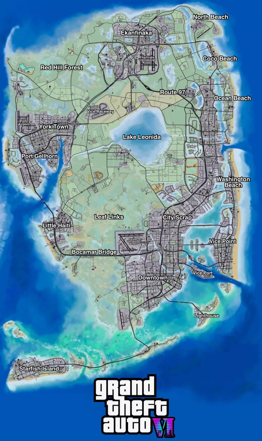 Mapa completo do GTA 6