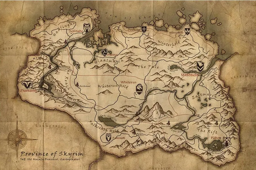 Mapa de Skyrim